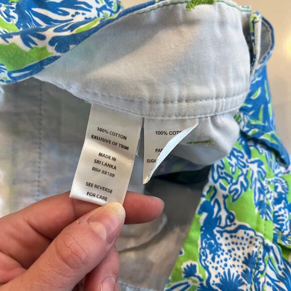 Lilly Pulitzer‎ Callahan Shorts in Limeade Biggest Fan Size 4 - Picture 5 of 7